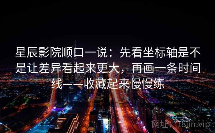星辰影院顺口一说：先看坐标轴是不是让差异看起来更大，再画一条时间线——收藏起来慢慢练